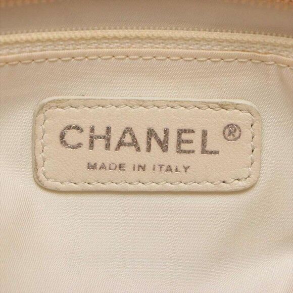 Chanel Paris Biarritz GM Coated Canvas Tote Bag Gold SilverMetal - Picture 13 of 13